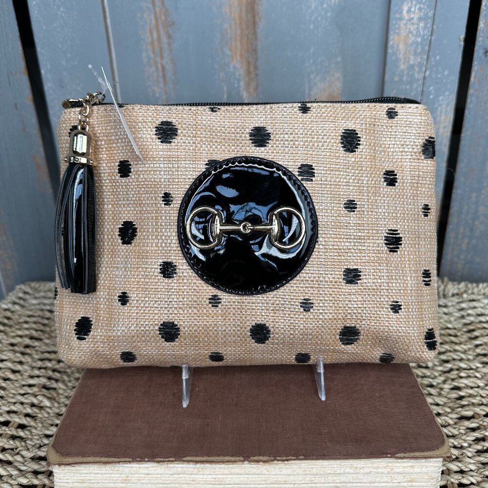 Bosom Buddy Bee Line Horse Bit Clutch Pouch Bag NWT
